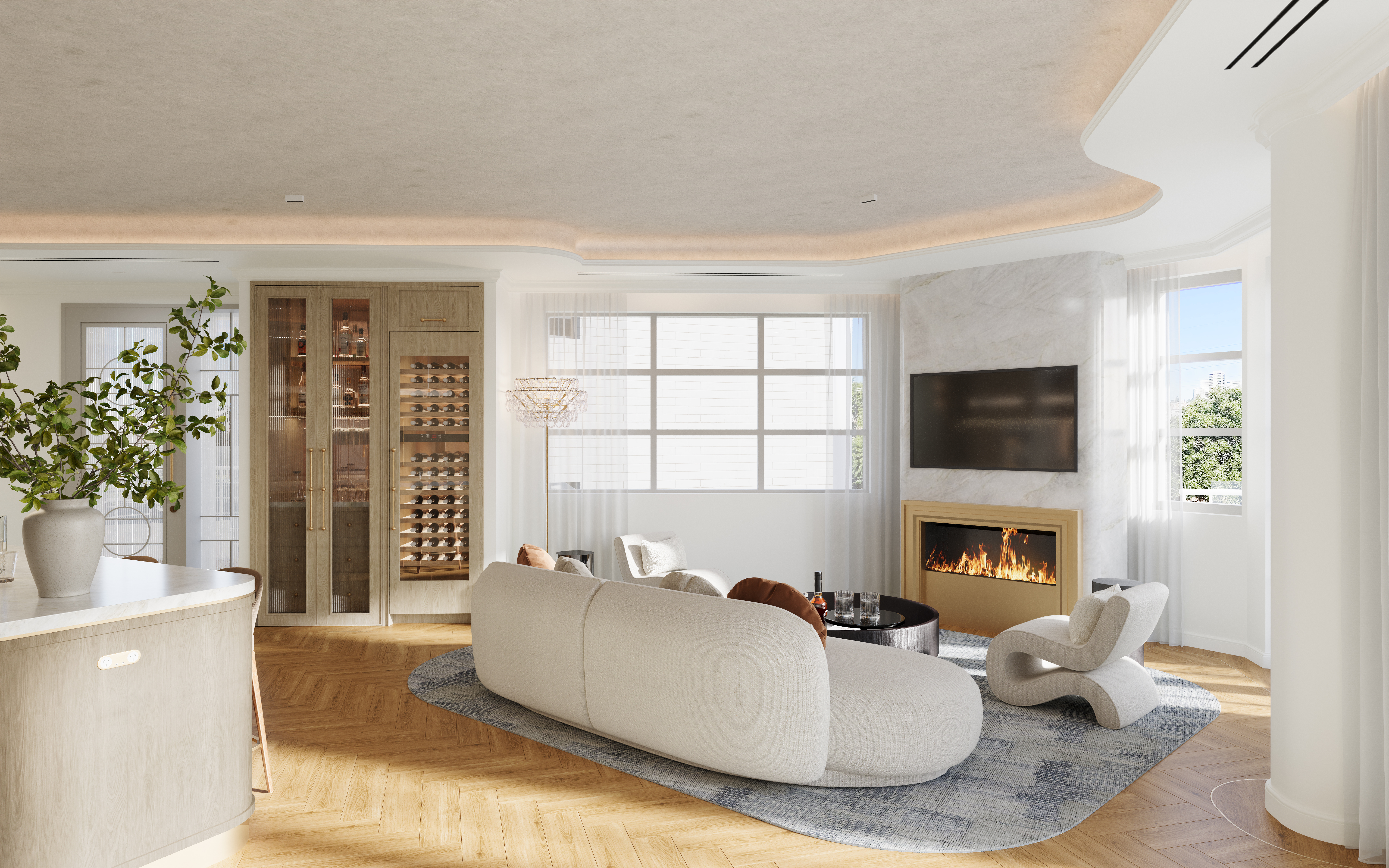 Residence 1 — Living area