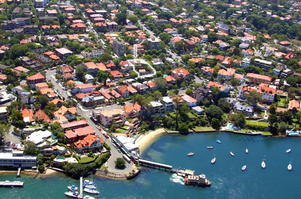 Aerial over Neutral Bay